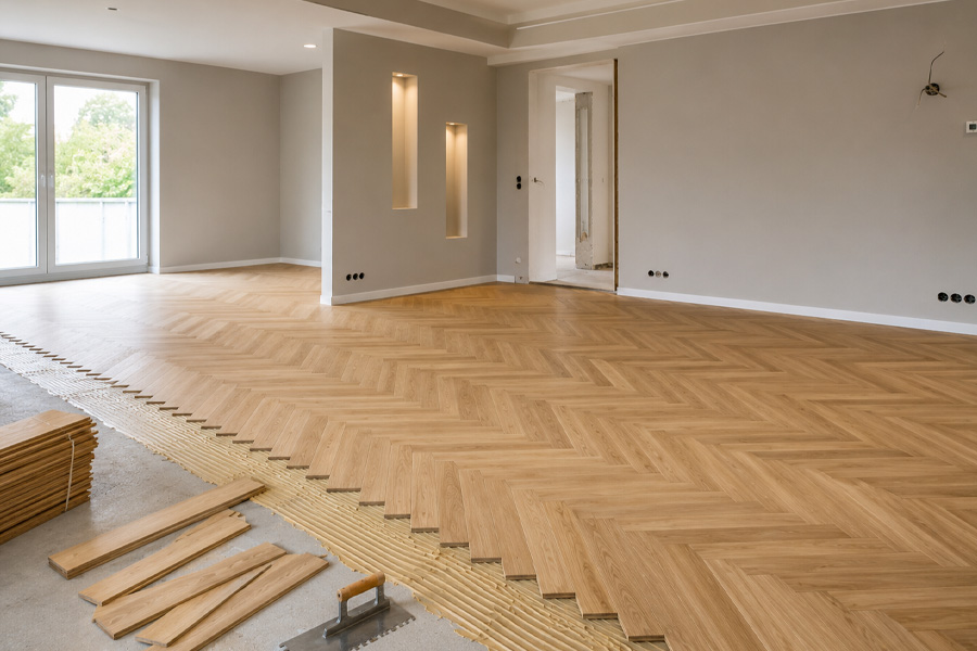 Fertig ausgebaute Innenräume